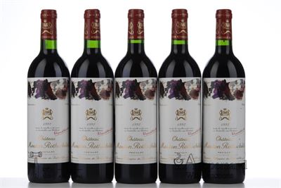 MOUTON ROTHSCHILD 1992 - 5 Bottles