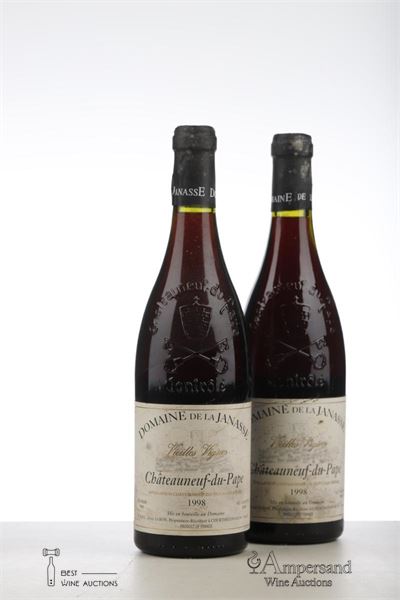 CHATEAUNEUF DU PAPE DOMAINE DE LA JANASSE CUVEE VIEILLES VIGNES 1998 - Aime Sabon - 2 Bottles