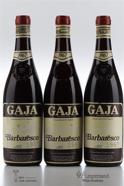 BARBARESCO 1967 - Gaja - 3 Bottles