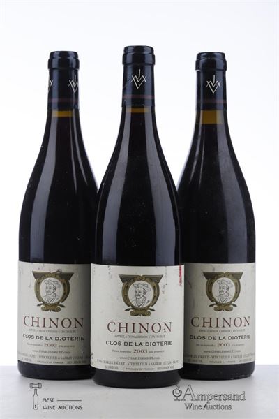 CHINON CLOS DE LA DIOTERIE 2003 - Charles Joguet - 3 Bottles