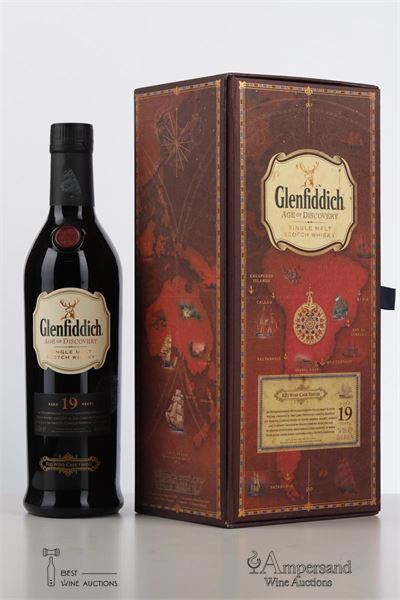 GLENFIDDICH 19 Y AGE OF DISCOVERY RED WINE CASK FINISH   - Alc 40% 1 Bottle