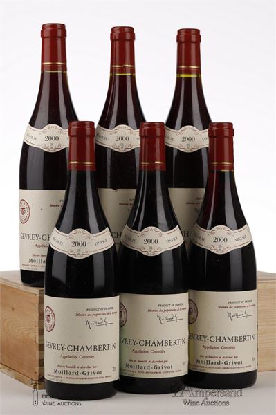 GEVREY CHAMBERTIN 2000 - Moillard Grivot - 6 Bottles