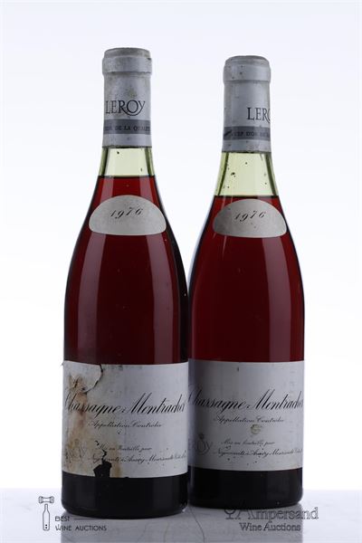 CHASSAGNE MONTRACHET 1976 - Leroy Negociant - 2 Bottles