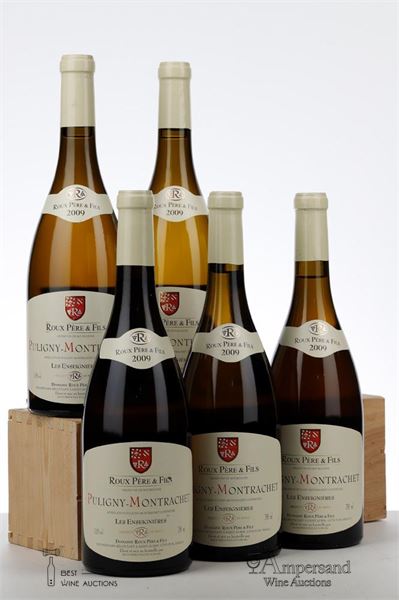 PULIGNY MONTRACHET LES ENSEIGNIERES 2009 - Roux Pere et Fils - 5 Bottles
