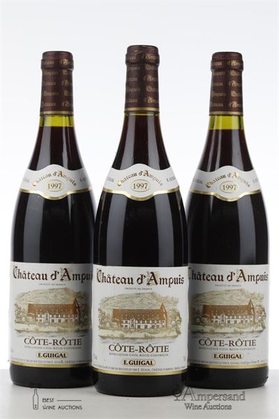 COTE ROTIE CHATEAU D'AMPUIS 1997 - Guigal - 3 Bottles