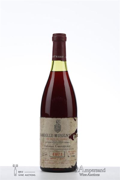 CHAMBOLLE MUSIGNY LES VIGNES DU CHATEAU VIEILLES VIGNES 1971 - Grivelet - 1 Bottle