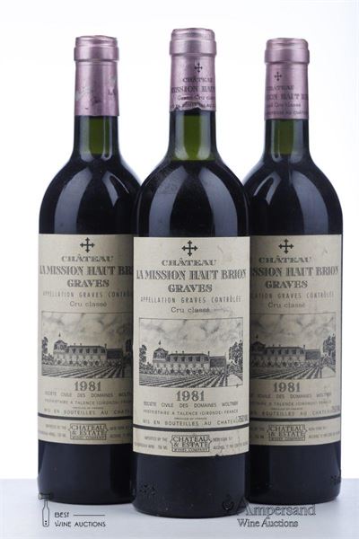 MISSION HAUT BRION 1981 - Mc - 3 Bottles