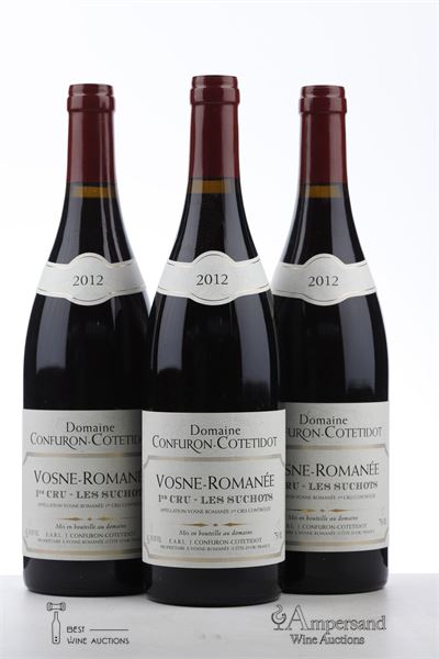 VOSNE ROMANEE LES SUCHOTS 2012 - Confuron Cotetidot - 3 Bottles