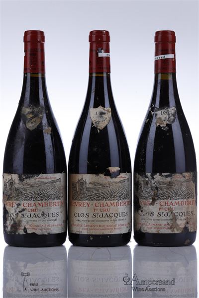GEVREY CHAMBERTIN CLOS ST JACQUES 1999 - Armand Rousseau - 3 Bottles