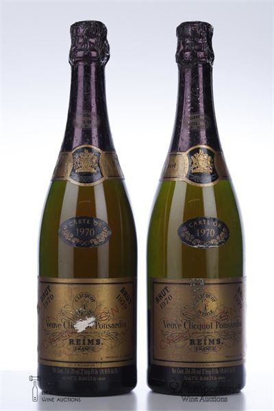 VEUVE CLICQUOT BRUT CARTE D'OR 1970 - Veuve Clicquot - 2 Bottles