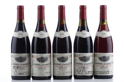 CHARMES CHAMBERTIN VIEILLES VIGNES 1990 - J.Truchot - Martin - 5 Bottles