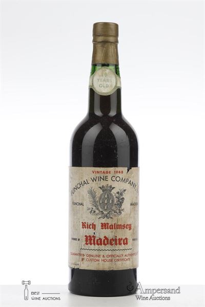 MADEIRA RICH MALMSEY 10 YEARS OLD 1948 - Funchal Wine Company - 1 Bottle