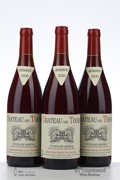 CHATEAU DES TOURS RESERVE 2020 - Reynaud - 3 Bottles