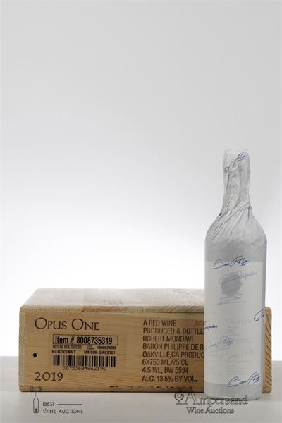 OPUS ONE 2019 - Mondavi/Rothschild - 6 Bottles - Owc 6