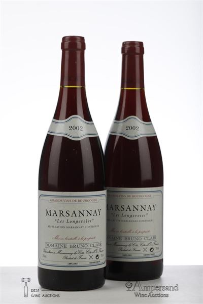 MARSANNAY LES LONGEROIES 2002 - Bruno Clair - 2 Bottles