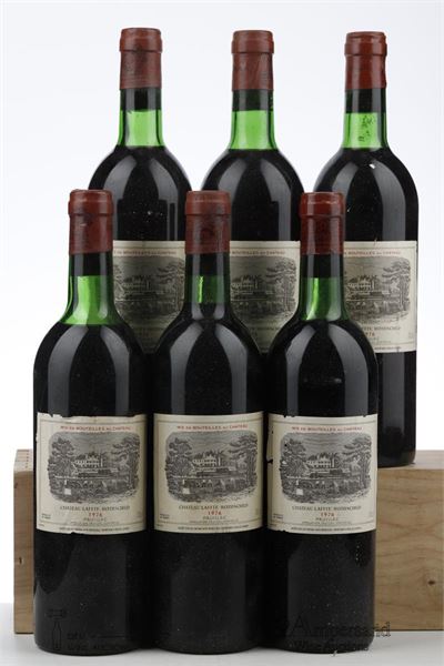 LAFITE ROTHSCHILD 1976 - Mc - 6 Bottles