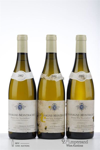 CHASSAGNE MONTRACHET BLANC LES CAILLERETS 2002 - Ramonet - 3 Bottles