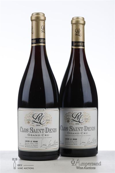 CLOS ST DENIS 2016 - Lucien Le Moine - 2 Bottles
