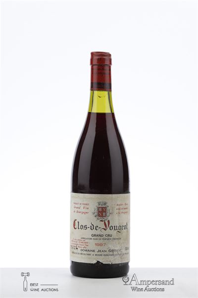 CLOS VOUGEOT 1987 - Jean Grivot - 1 Bottle
