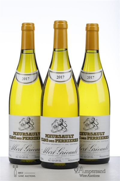 MEURSAULT CLOS DES PERRIERES 2017 - Albert Grivault - 3 Bottles