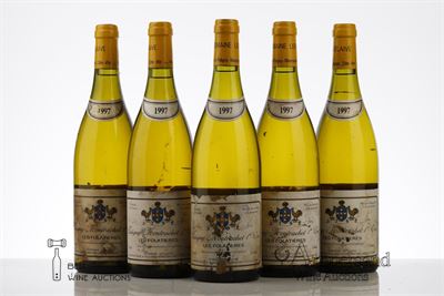 PULIGNY MONTRACHET LES FOLATIERES 1997 - Leflaive - 5 Bottles