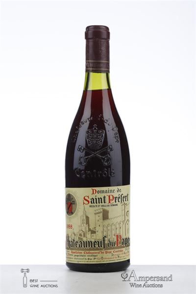 CHATEAUNEUF DU PAPE SAINT PREFERT 1988 - Domaine Saint Prefert - 1 Bottle