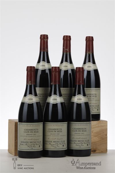 CHAMBERTIN CLOS DE BEZE 1996 - Bruno Clair - 6 Bottles