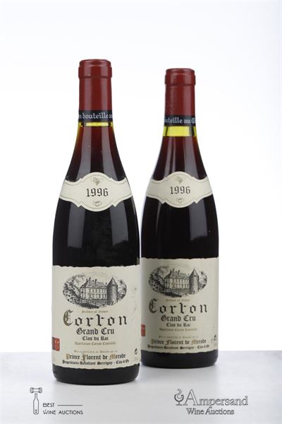 CORTON CLOS DU ROI 1996 - Prince Florent de Merode - 2 Bottles