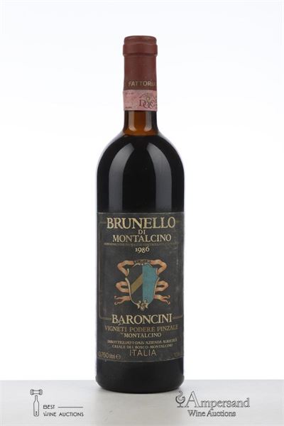 BRUNELLO DI MONTALCINO VIGNETI PODERE PINZALE 1986 - Baroncini - 1 Bottle
