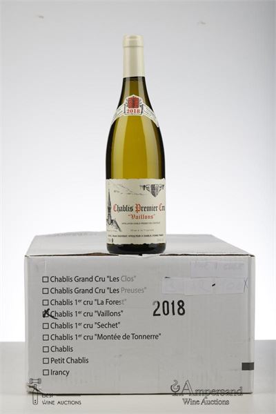 CHABLIS VAILLONS 2018 - Vincent Dauvissat - 12 Bottles - Oc 12