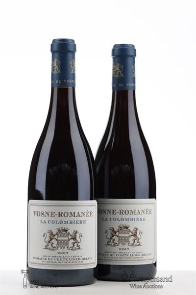 VOSNE ROMANEE LA COLOMBIERE 2007 - Comte Liger Belair - 2 Bottles