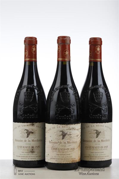 CHATEAUNEUF DU PAPE LA REINE DES BOIS 1998 - Domaine de la Mordoree - 3 Bottles
