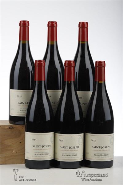 SAINT JOSEPH 3*2014 + 3*2015  - Alain Graillot - 6 Bottles