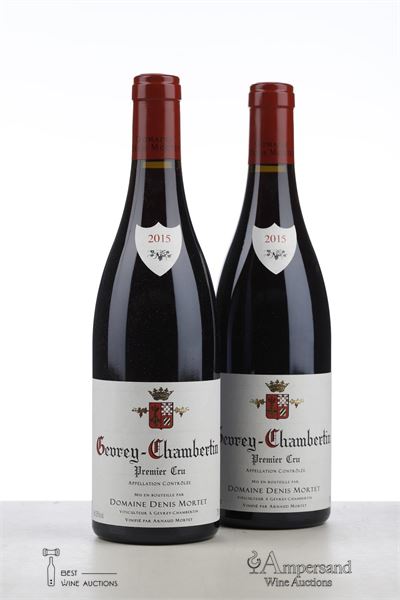 GEVREY CHAMBERTIN 1 ER CRU 2015 - Denis Mortet - 2 Bottles