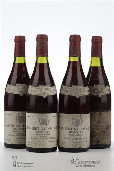 CHAMBERTIN CLOS DE BEZE 1990 - Drouhin Laroze - 4 Bottles