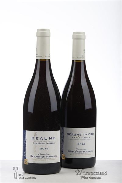 BEAUNE LES AIGROTS 1* + LES BONS FEUVRES 1* 2016 - Sebastien Magnien - 2 Bottles