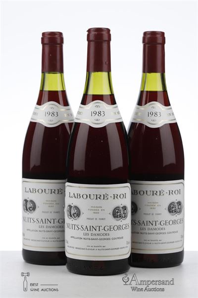 NUITS ST GEORGES LES DAMODES 1983 - Laboure Roi - 3 Bottles
