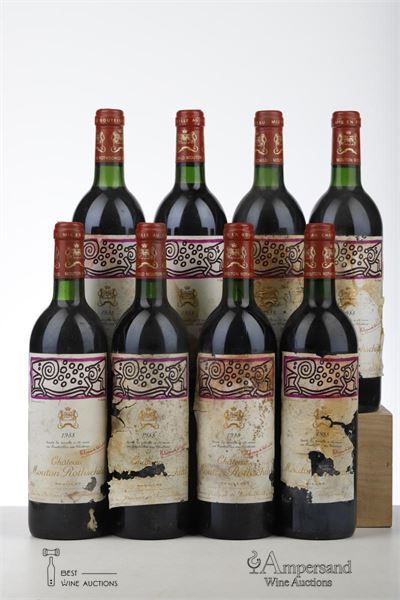 MOUTON ROTHSCHILD 1988 - Mc - 8 Bottles