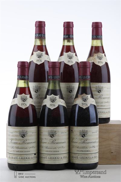VOSNE ROMANEE LES BEAUMONTS 1976 - Grafe Lecocq - 6 Bottles