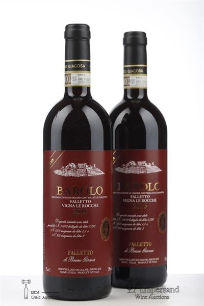 BAROLO LE ROCCHE RISERVA 2016 - Bruno Giacosa - 2 Bottles