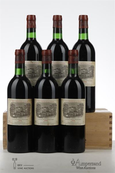 LAFITE ROTHSCHILD 1978 - Mc - 6 Bottles