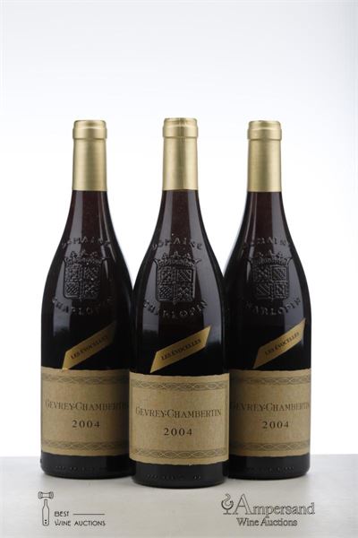 GEVREY CHAMBERTIN LES EVOCELLES 2004 - Philippe Charlopin Parizot - 3 Bottles
