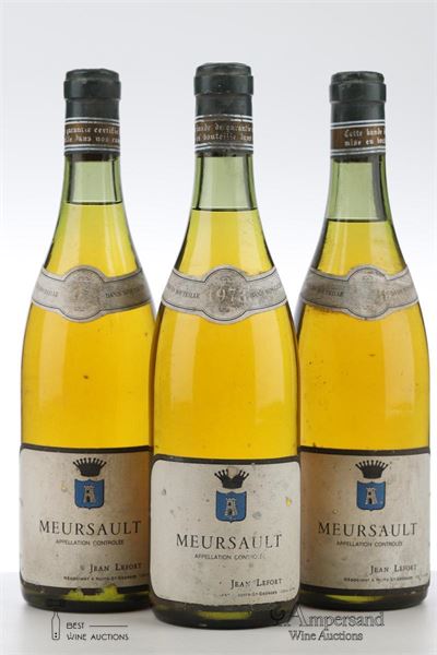 MEURSAULT 1973 - Jean Lefort - 3 Bottles