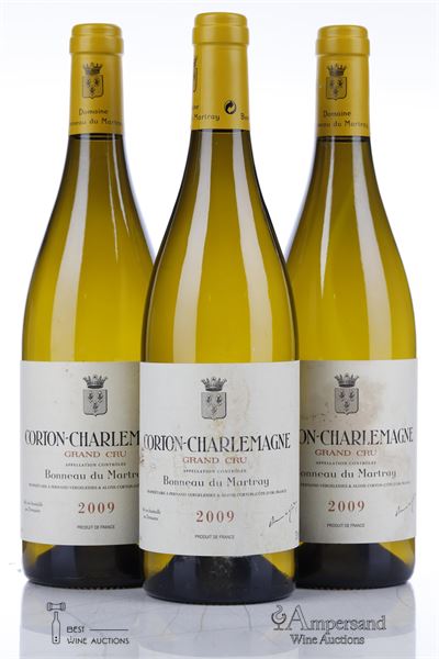 CORTON CHARLEMAGNE 2009 - Bonneau du Martray - 3 Bottles
