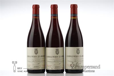 CHAMBOLLE MUSIGNY LES AMOUREUSES 2005 - Comte de Vogue - 3 Bottles