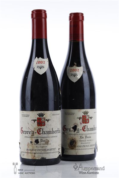 GEVREY CHAMBERTIN EN DEREE VIEILLE VIGNE 2002 - Denis Mortet - 2 Bottles
