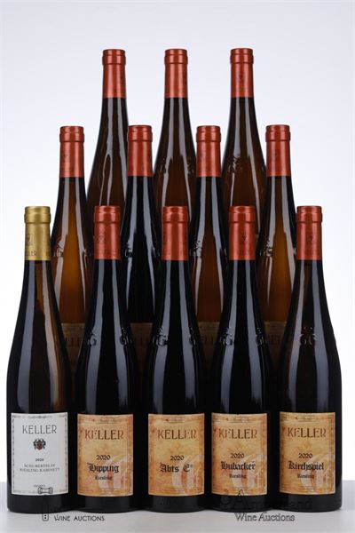 ASSORTIMENT KELLER VON DEN GROSSEN LAGEN 3 * KIRCHSPIEL + 1 * MORSTEIN + 1 * G-MAX + 1 * ABTS + 1 * HIPPING + 2 * HUBACKER + 2 * FRAUENBERG + 1 * SCHUBERTSLAY 2020 - Keller - 12 Bottles- Owc 12