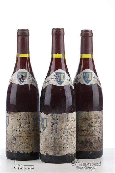 HOSPICES DE BEAUNE MAZIS CHAMBERTIN CUVEE MADELEINE COLLIGNON 1994 - S.D.V Negociant - 3 Bottles