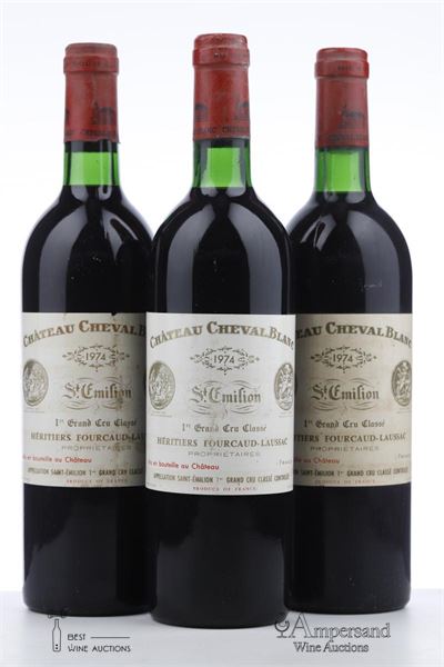 CHEVAL BLANC 1974 - Mc - 3 Bottles