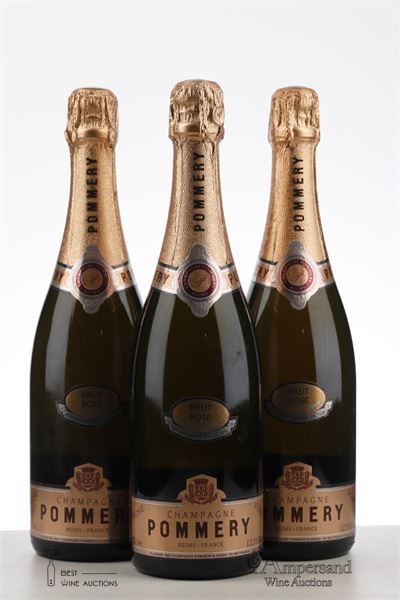 POMMERY BRUT ROSE NV - Pommery - 3 Bottles